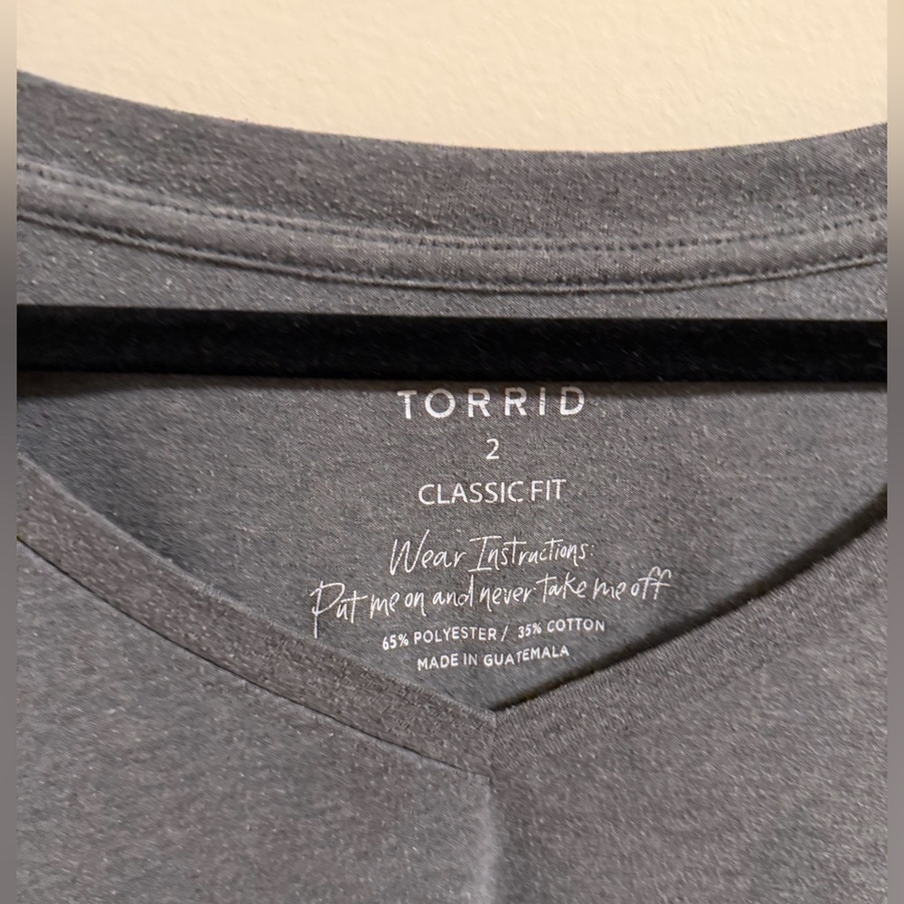 Torrid V-Neck Tee - Picture 2 of 3